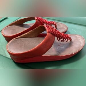 Fitflop Rumba Cha Cha Red Beaded Women's Sandals